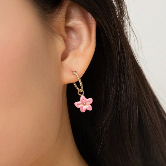 Aro Pink Lily - Leontina Joyas