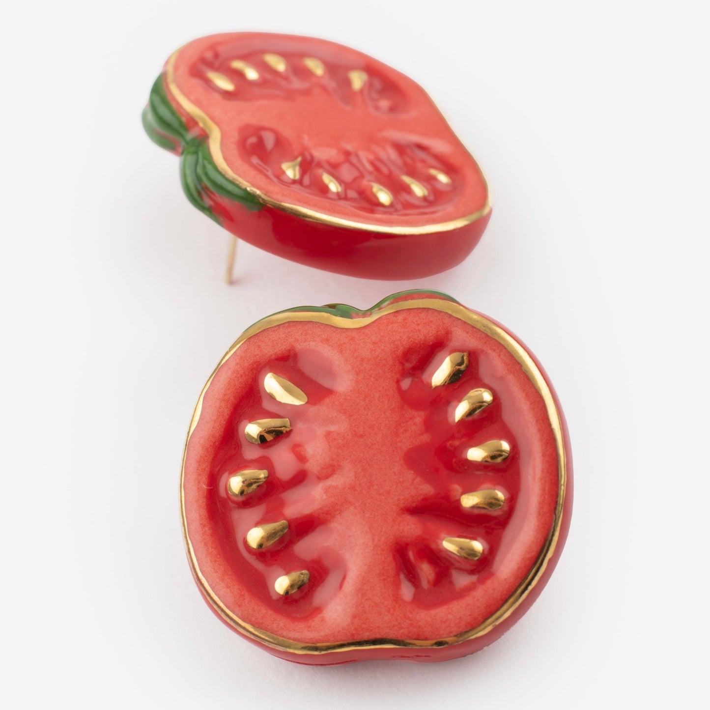 Aros Stud Tomates - Leontina Joyas