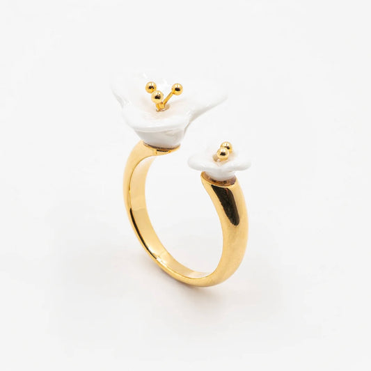 Anillo Flores Blancas