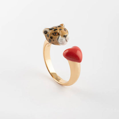 Anillo Leopardo Enamorado