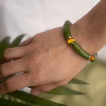 Brazalete Ave del Paraíso - Leontina Joyas