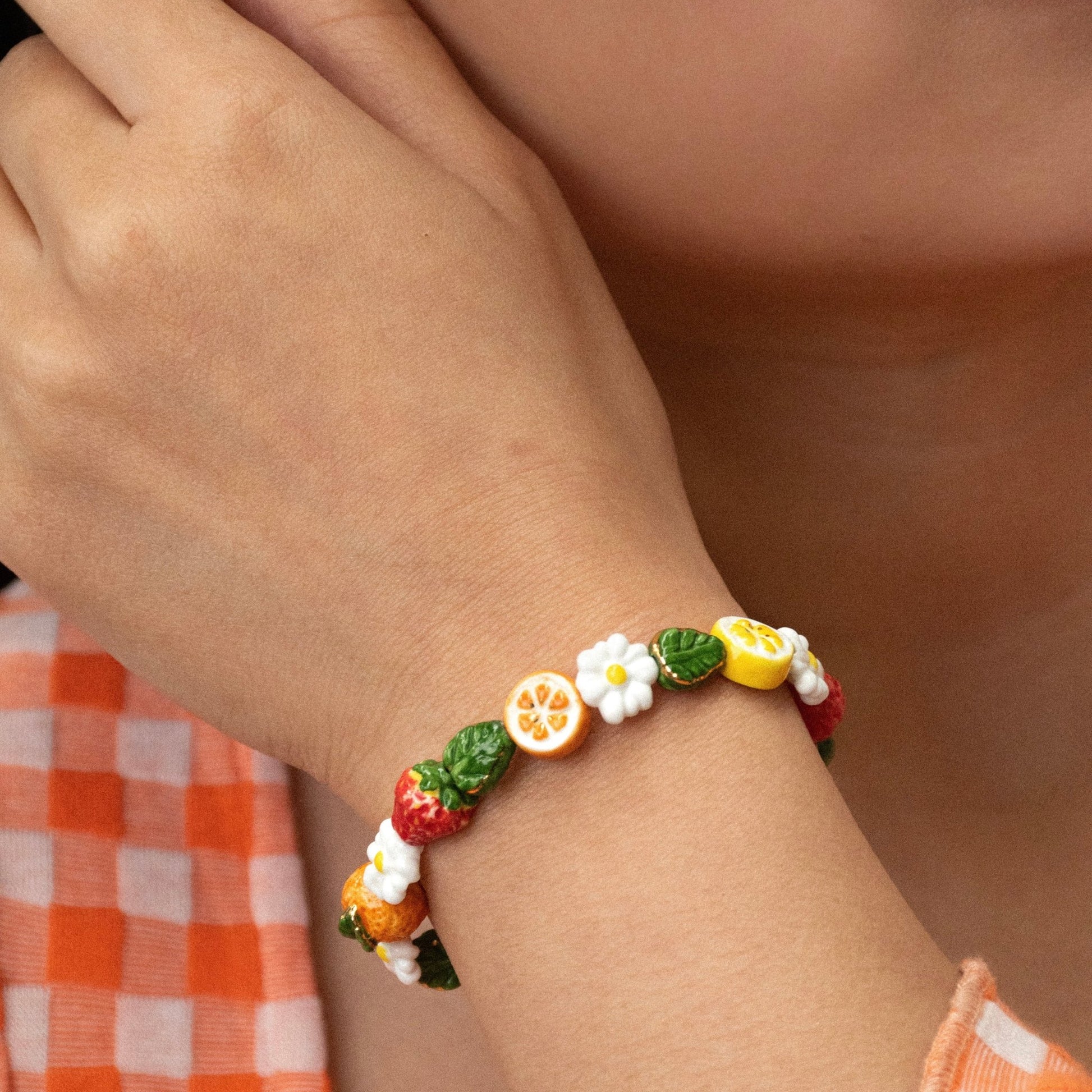 Brazalete Frutas - Leontina Joyas