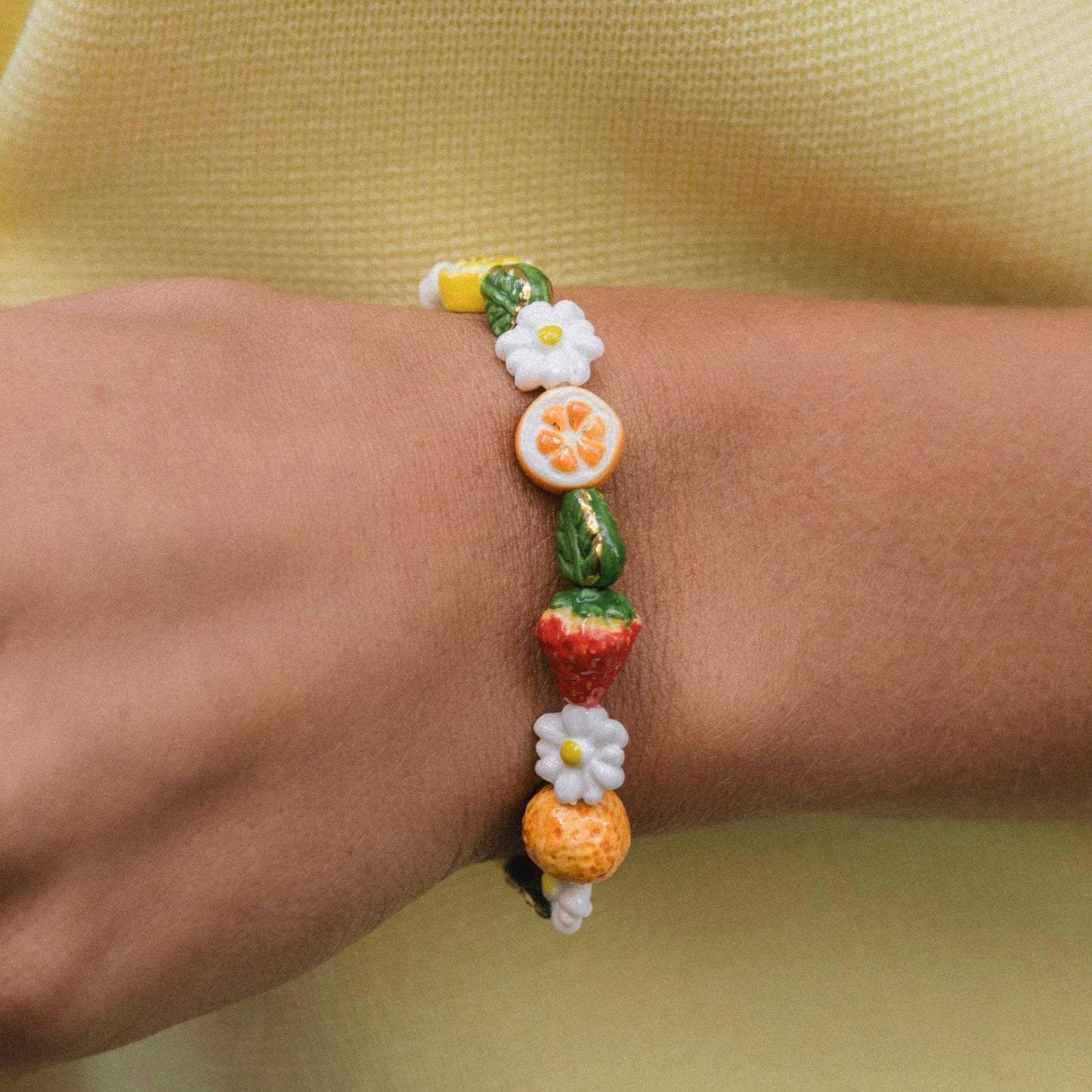 Brazalete Frutas - Leontina Joyas
