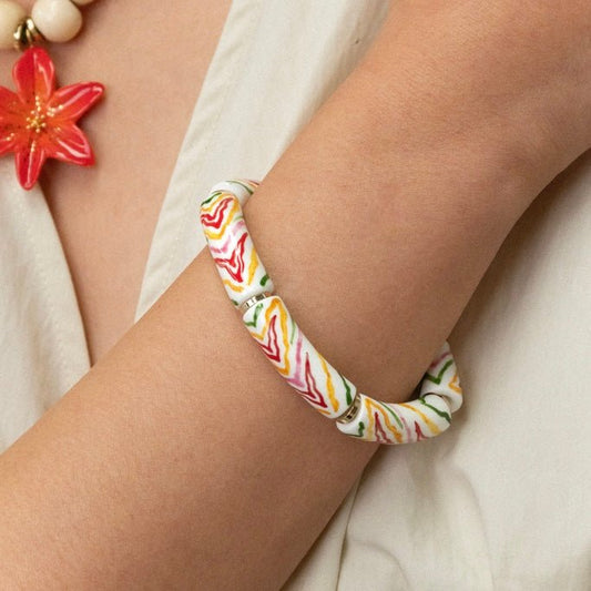 Brazalete Tigre Colores - Leontina Joyas