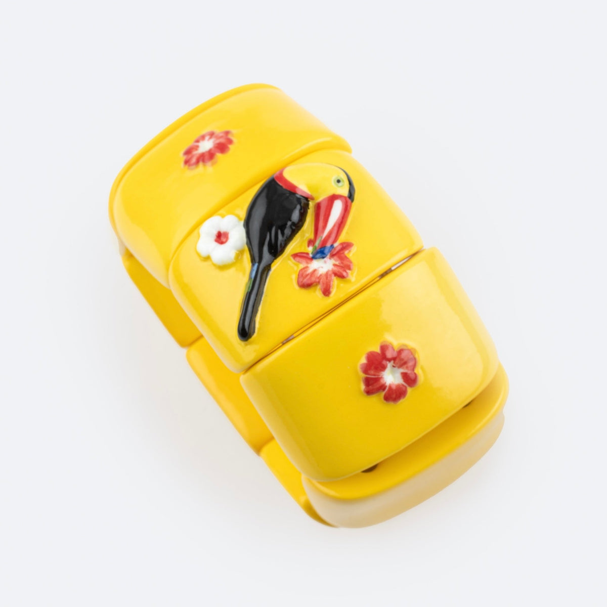 Brazalete Tucán Tropical - Leontina Joyas