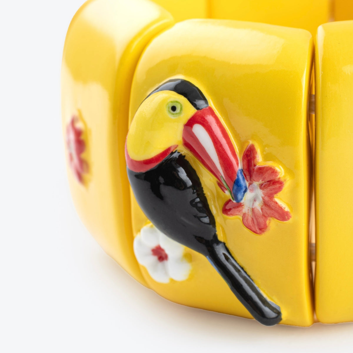 Brazalete Tucán Tropical - Leontina Joyas