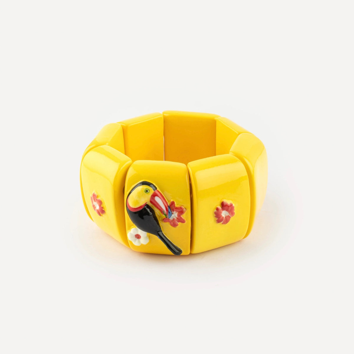 Brazalete Tucán Tropical - Leontina Joyas