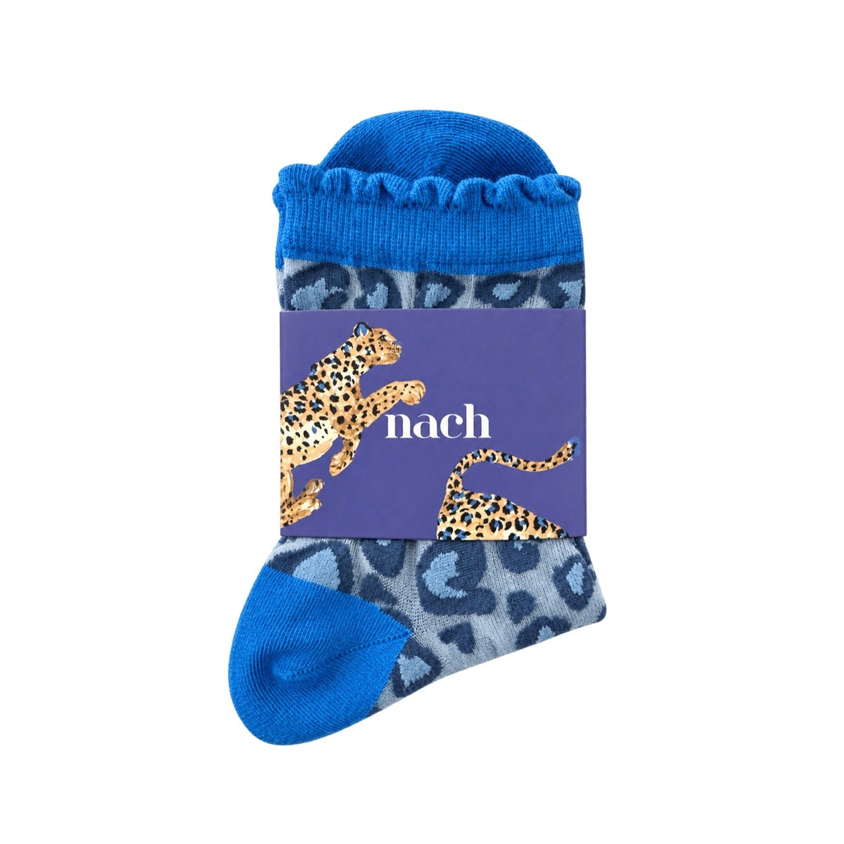 Calcetines Leopardo Azul - Leontina Joyas
