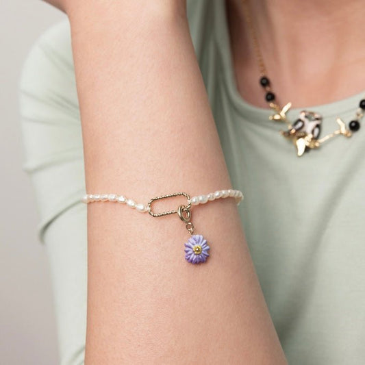 Charm Anémona Lila - Leontina Joyas