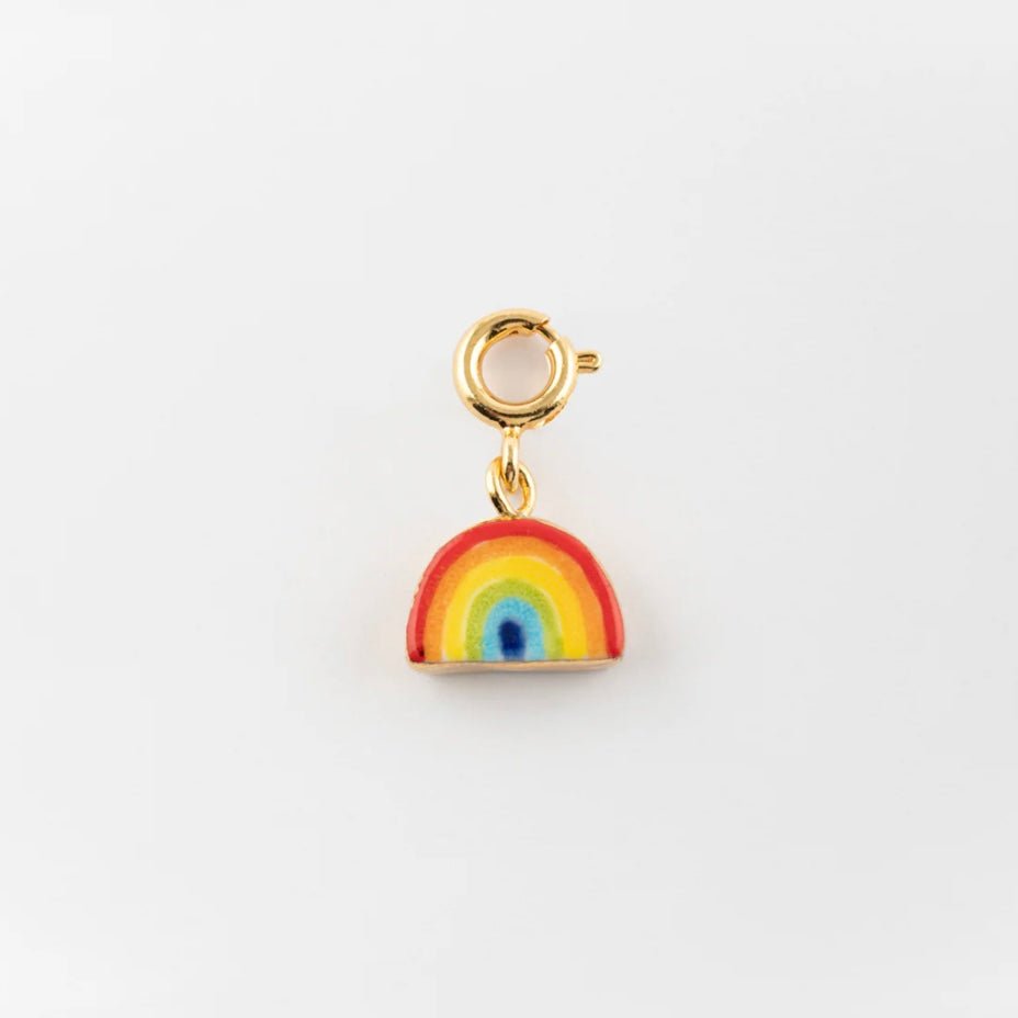 Charm Arcoiris Nach Bijoux, porcelana pintada a mano - Leontina Joyas Chile