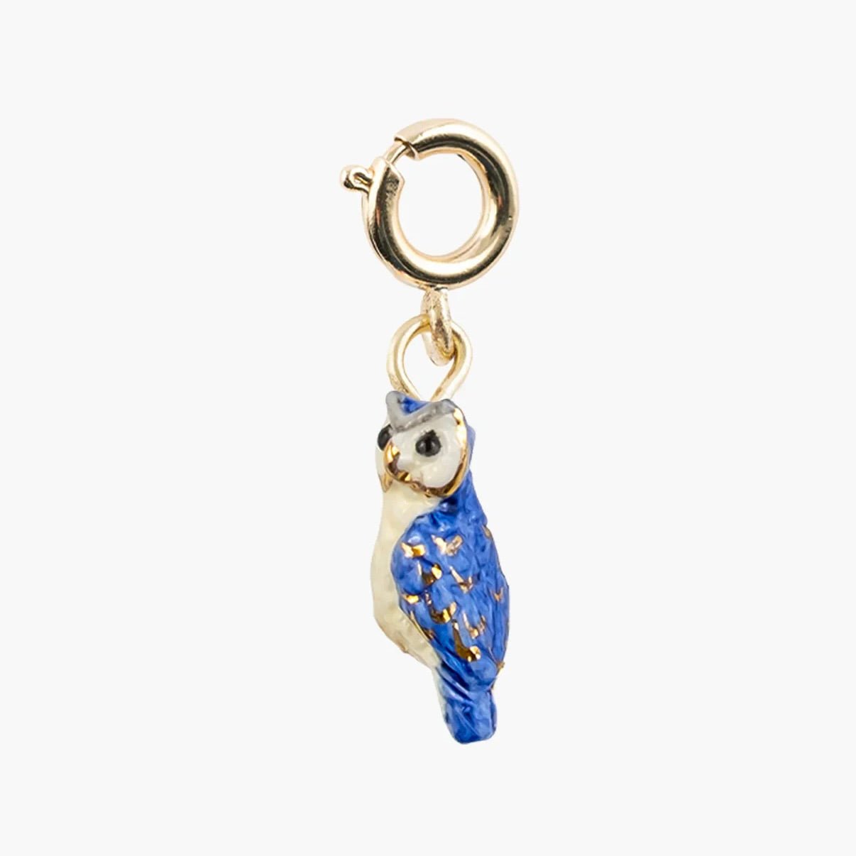 Charm Búho Azul - Leontina Joyas