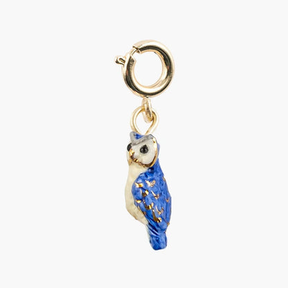 Charm Búho Azul - Leontina Joyas