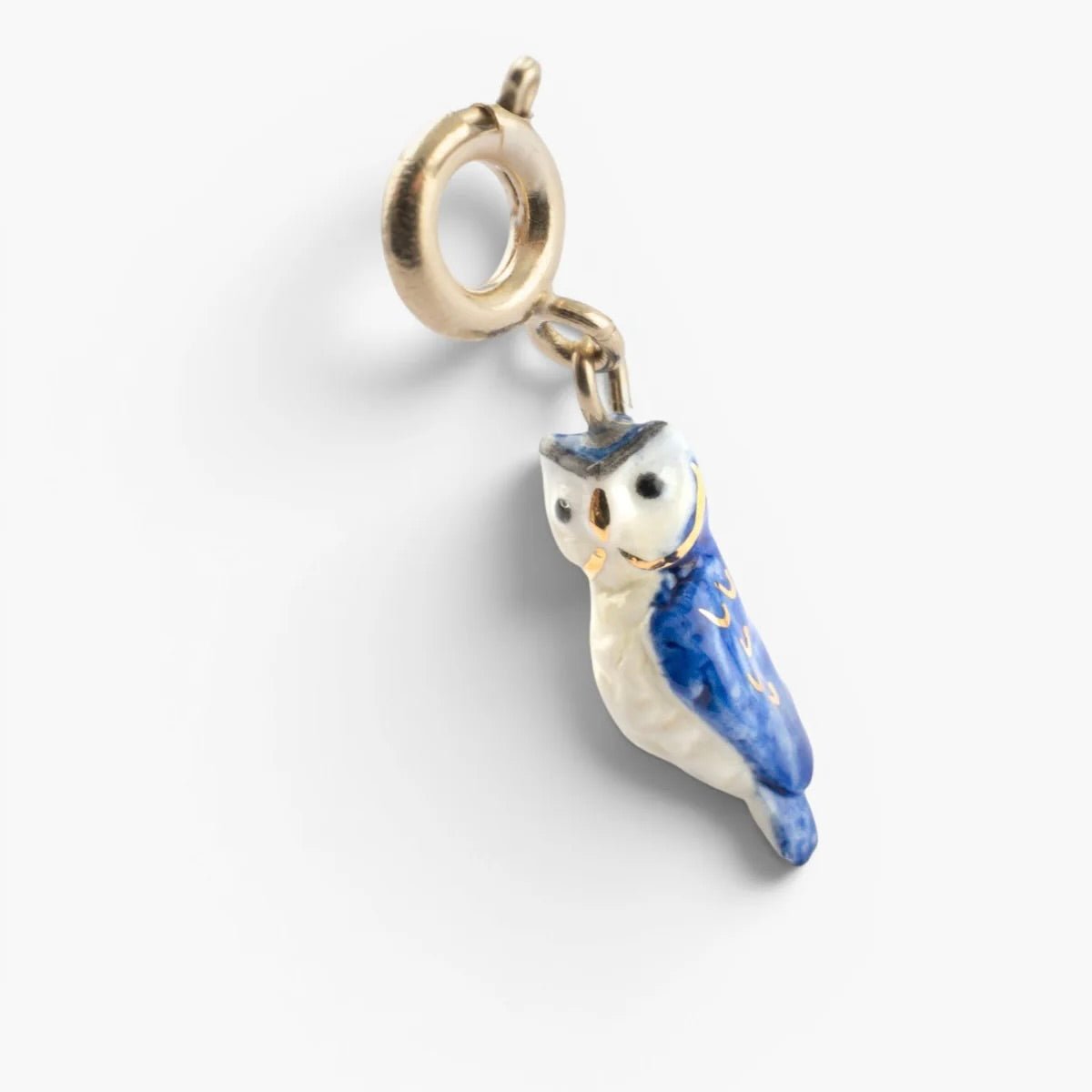 Charm Búho Azul - Leontina Joyas