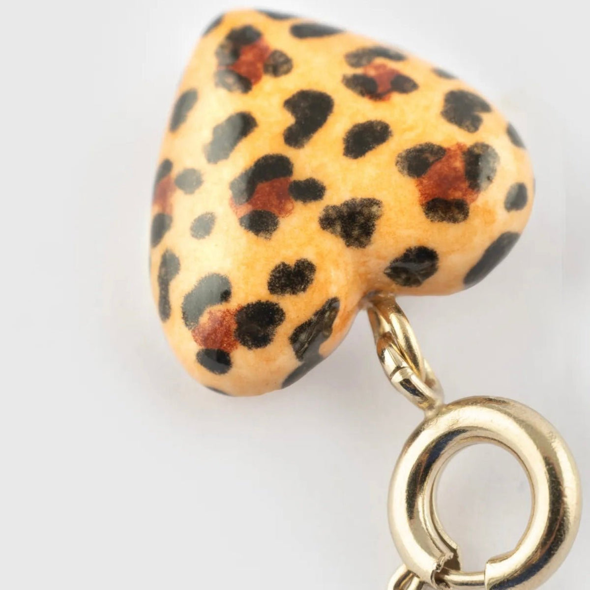 Charm Corazón Animal Print - Chocolatine - Leontina Joyas