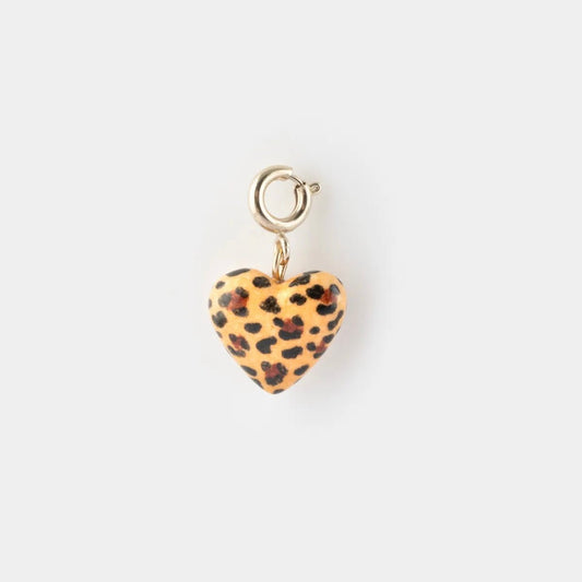 Charm Corazón Animal Print - Chocolatine - Leontina Joyas
