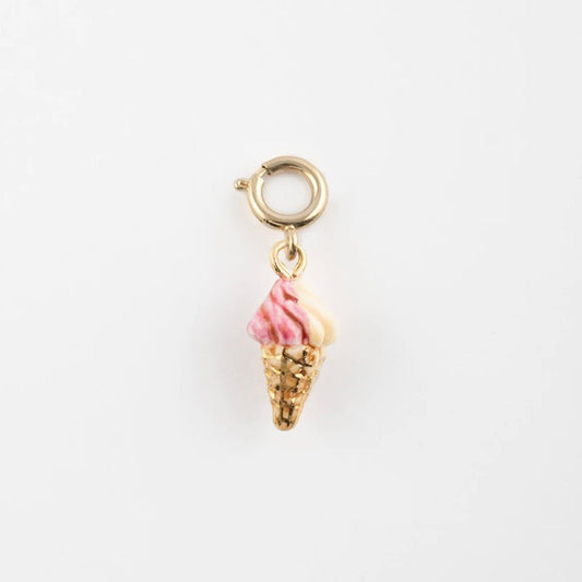 Charm Helado Nach Bijoux, porcelana pintada a mano - Leontina Joyas Chile