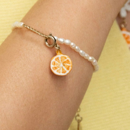 Charm Naranja - Leontina Joyas