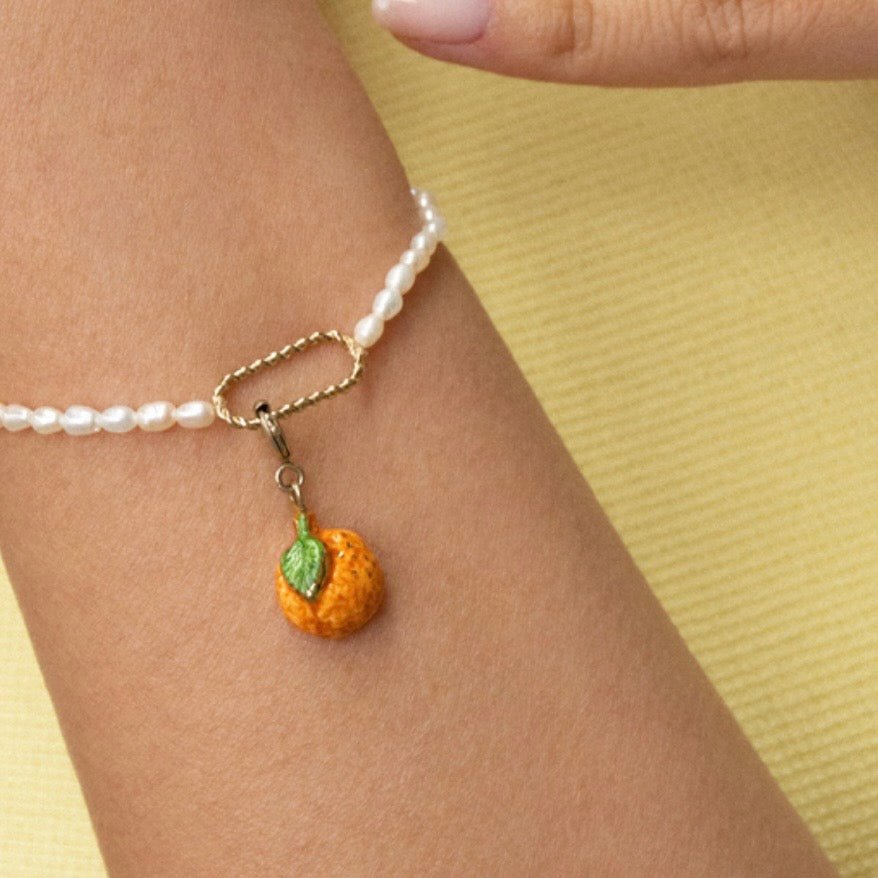Charm Naranja - Leontina Joyas
