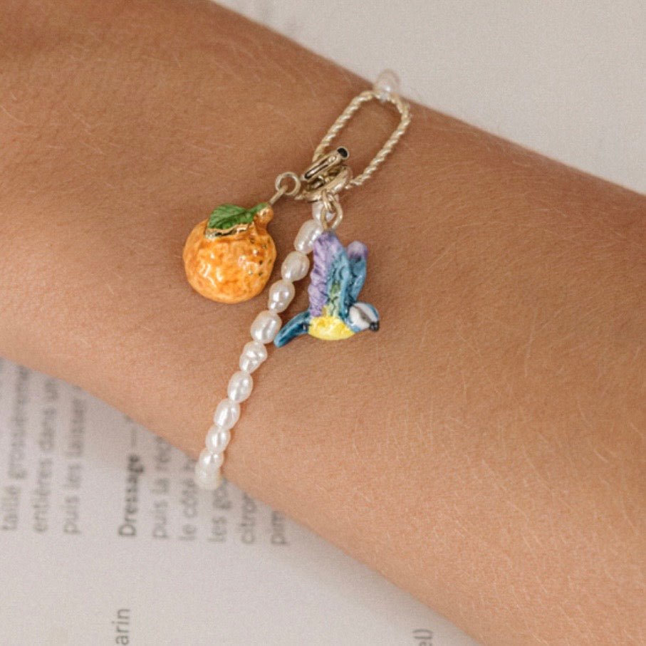 Charm Naranja - Leontina Joyas