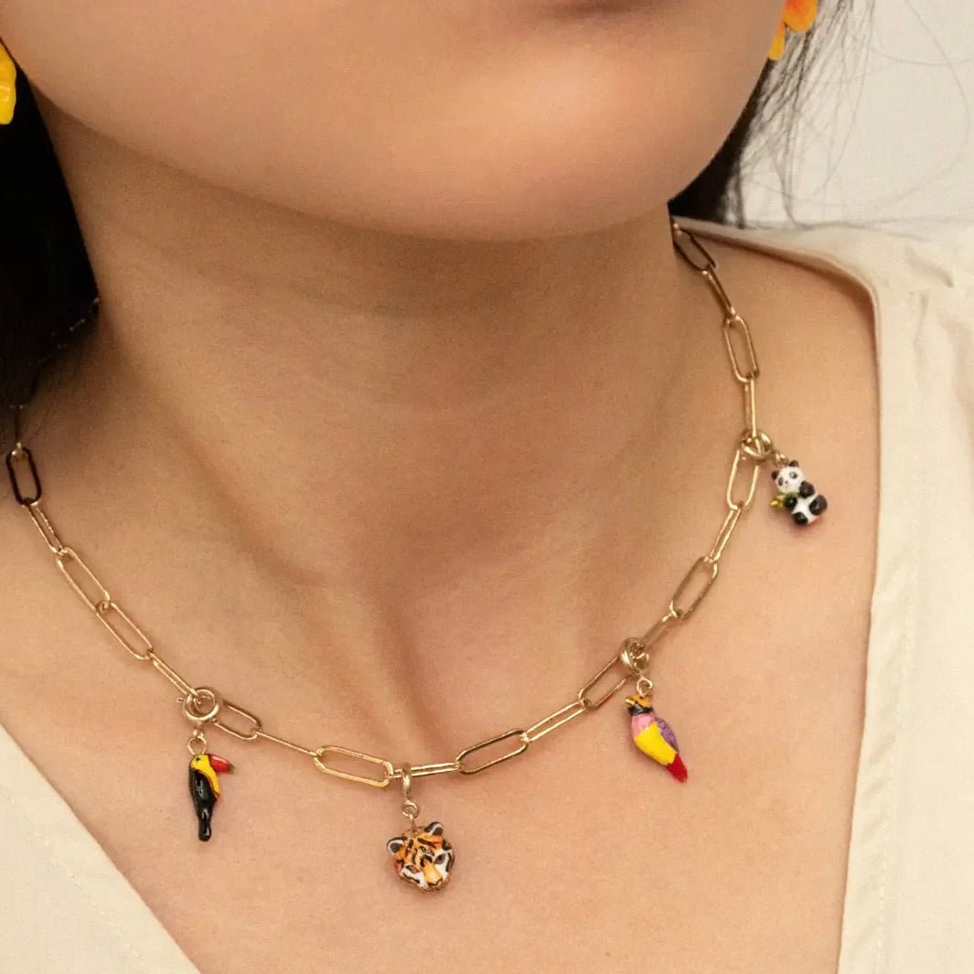 Charm Pájaro Pinzón - Leontina Joyas