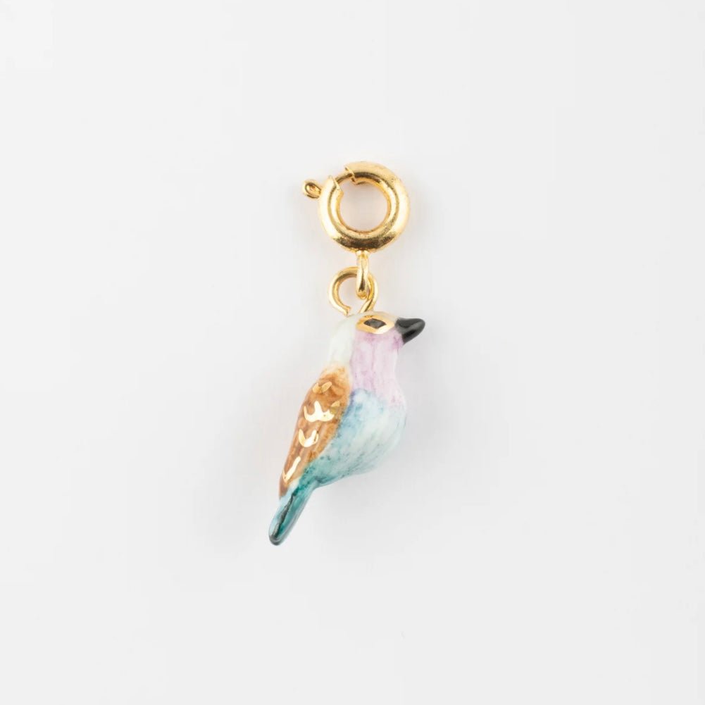 Charm Pájaro Rollier - Leontina Joyas