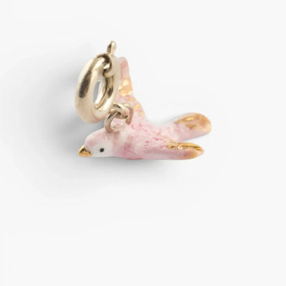 Charm Paloma Rosada - Leontina Joyas