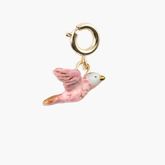Charm Paloma Rosada - Leontina Joyas