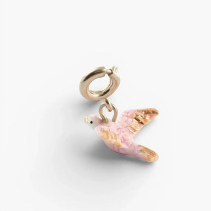 Charm Paloma Rosada - Leontina Joyas