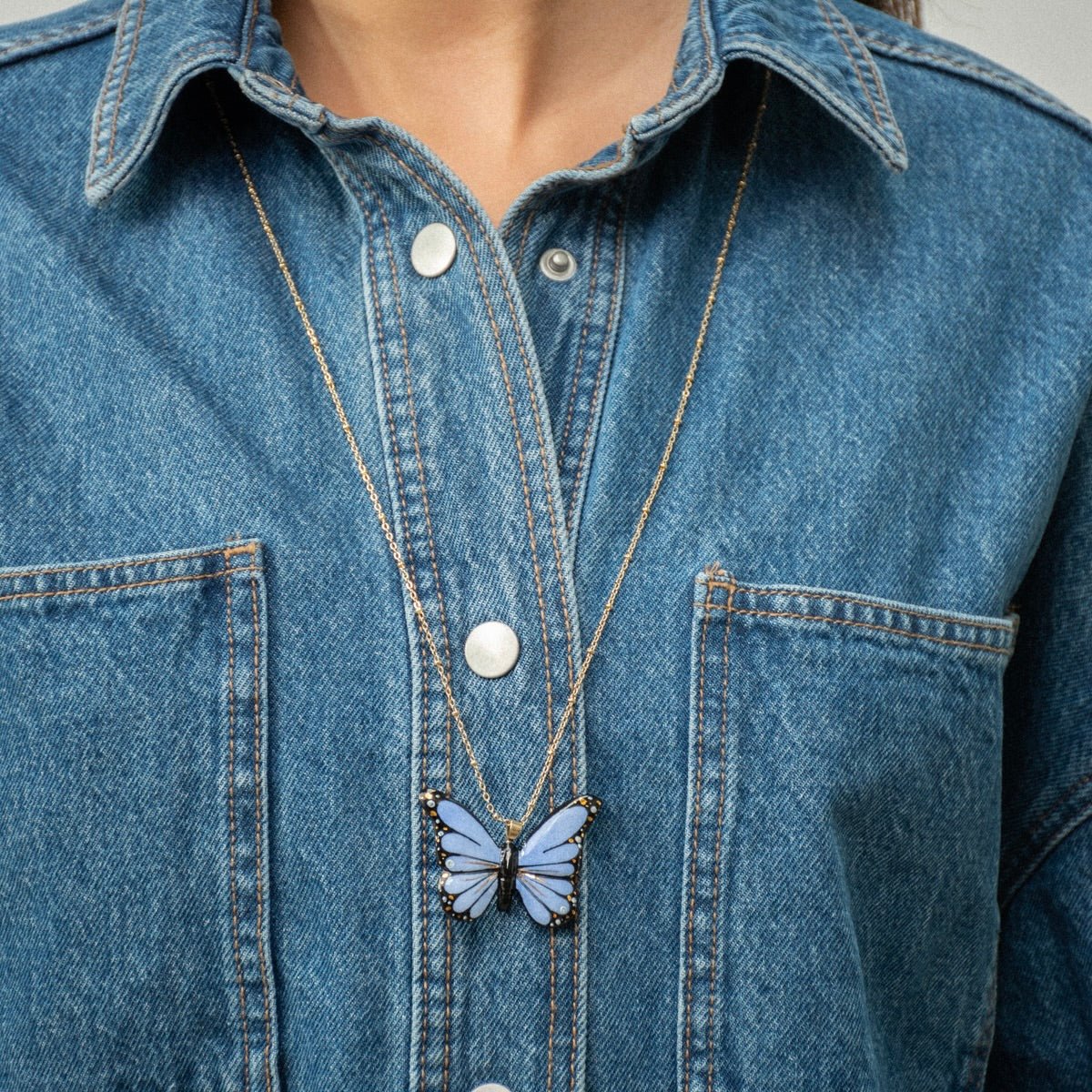 Collar Cadena Mariposa - Leontina Joyas