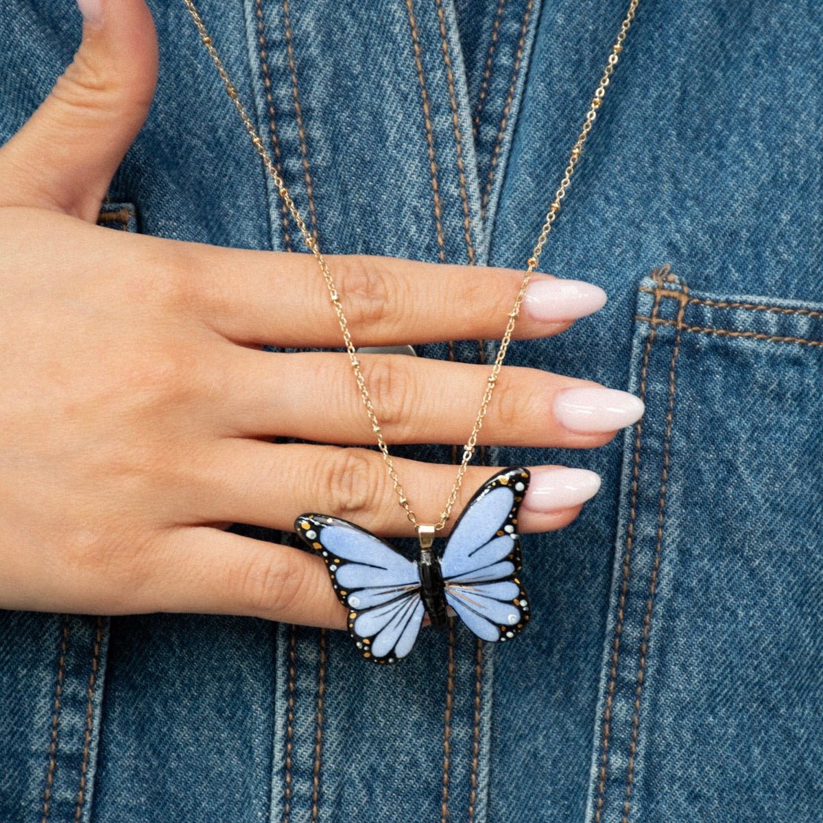 Collar Cadena Mariposa - Leontina Joyas