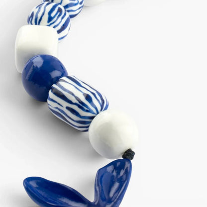 Maxi Collar Jazmín Azul - Leontina Joyas