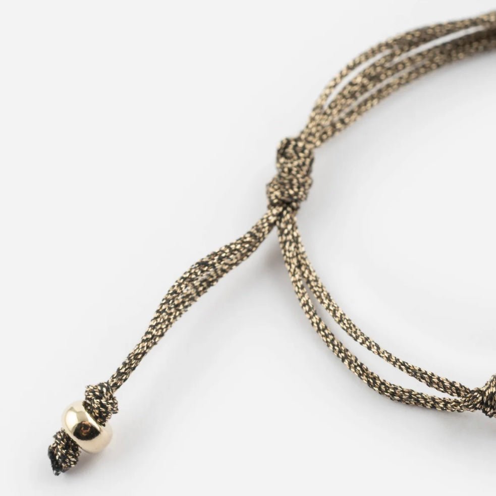 Pulsera Cordón Dorado - Leontina Joyas