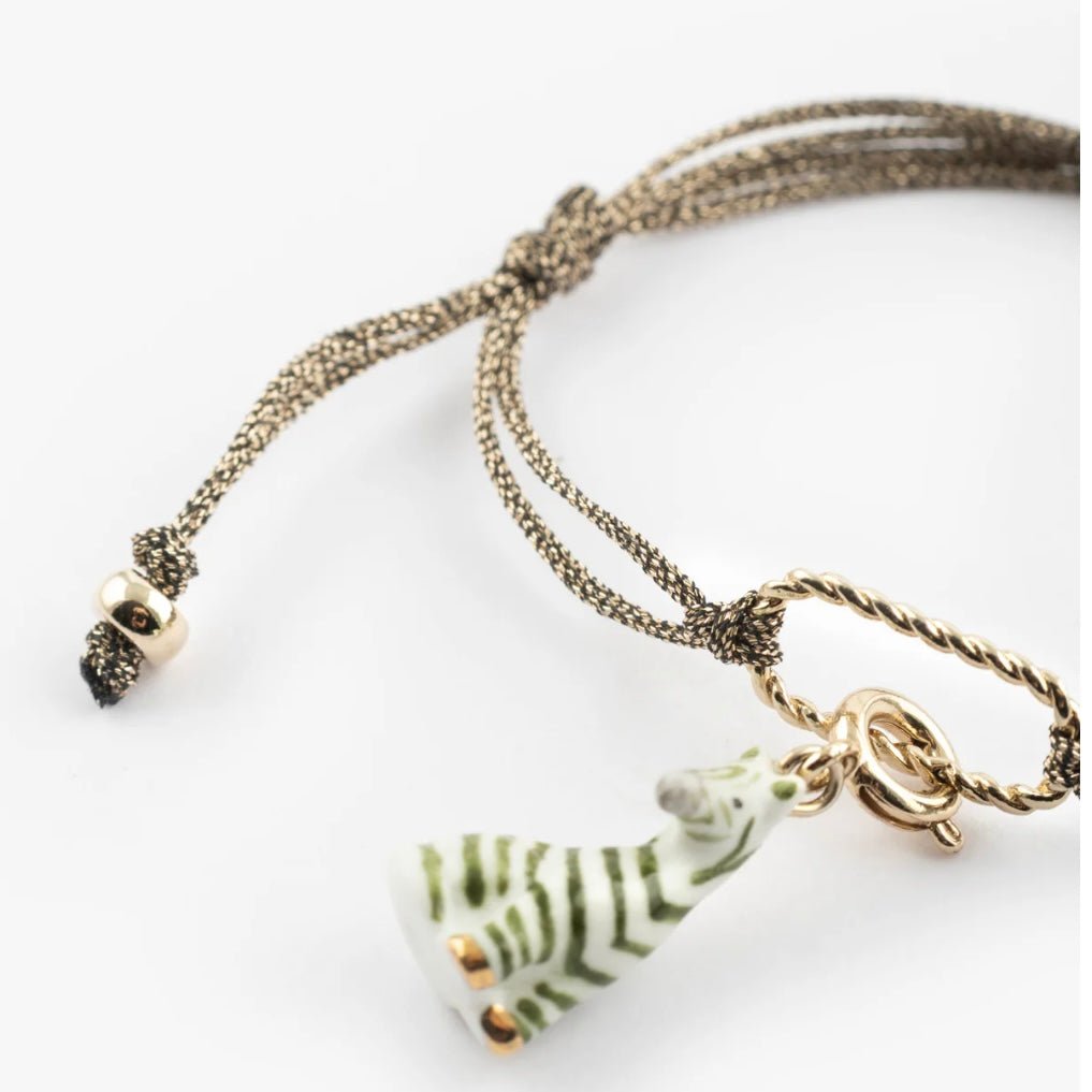 Pulsera Cordón Dorado - Leontina Joyas
