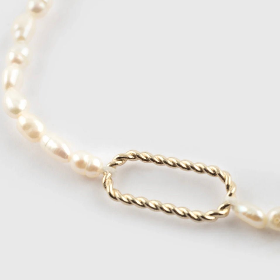 Pulsera Perlas de Río - Leontina Joyas