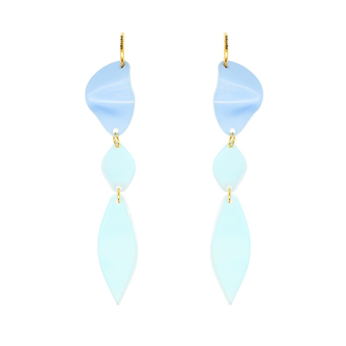 Aros Maxi Tránsito Papiroga, acrílico (metacrilato), diseño español - Leontina Joyas Chile