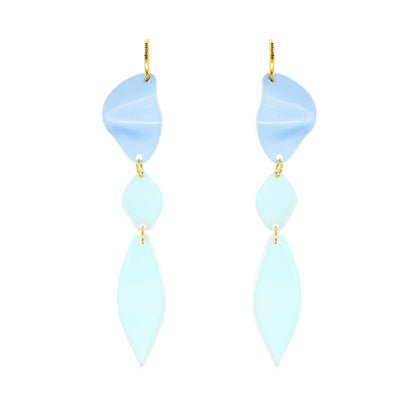Aros Maxi Tránsito Papiroga, acrílico (metacrilato), diseño español - Leontina Joyas Chile